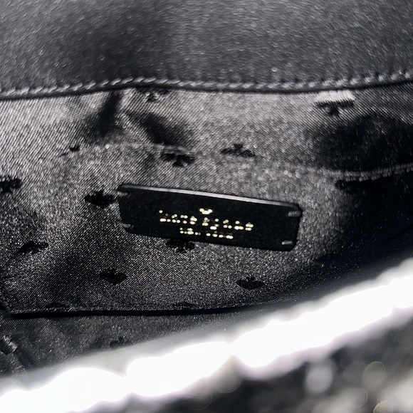 KATE SPADE-Chanel look tweed Blk & Wht Natalia Flap Crossbody Shoulder Bag NWT - Picture 16 of 16